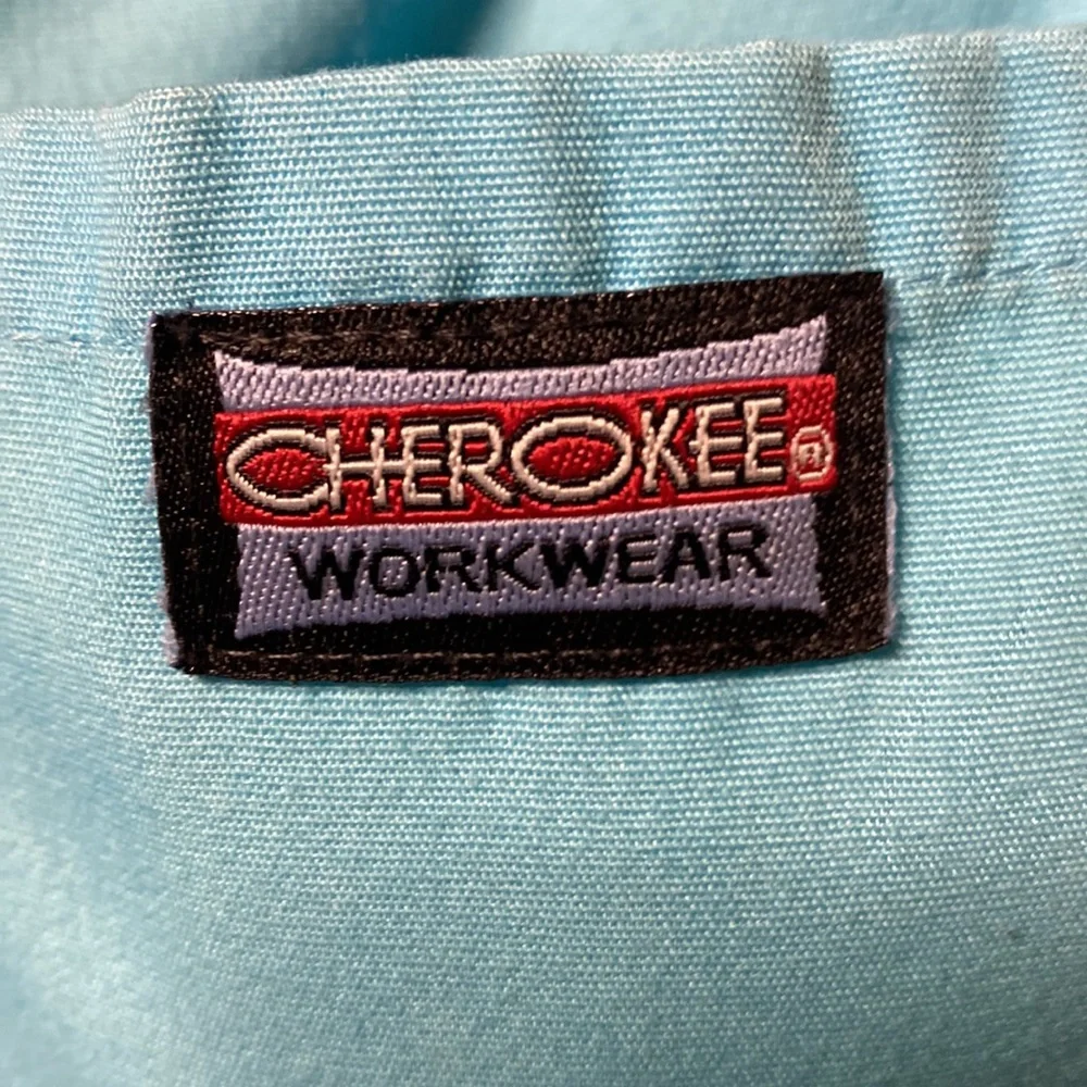 Scrub Pants Women Cherokee Workwear Originals Drawstring Waist w/ Flare Leg 4101 - Picture 13 of 15